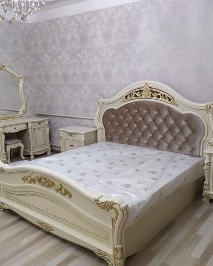 Спальный гарнитур Касандра СКФМ, крашеный МДФ, классический стиль купить в Дагестане | Abdullini