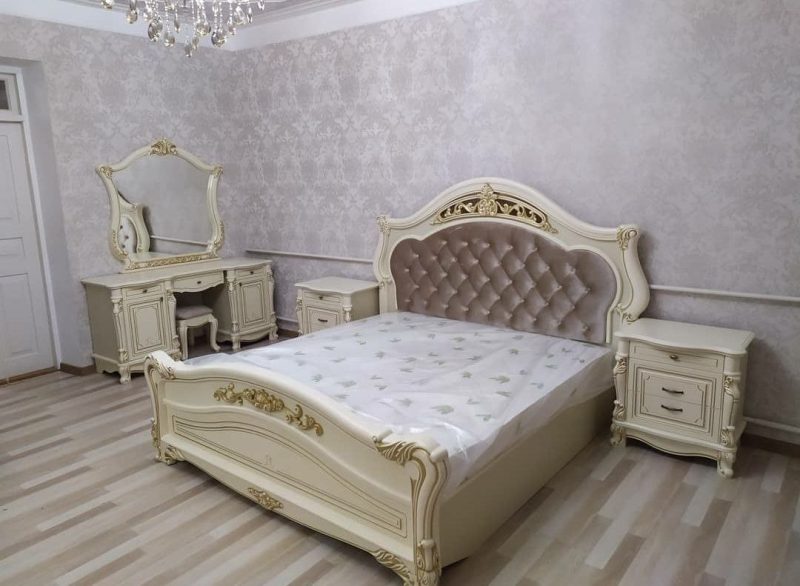 Спальный гарнитур Касандра СКФМ, крашеный МДФ, классический стиль купить в Дагестане | Abdullini