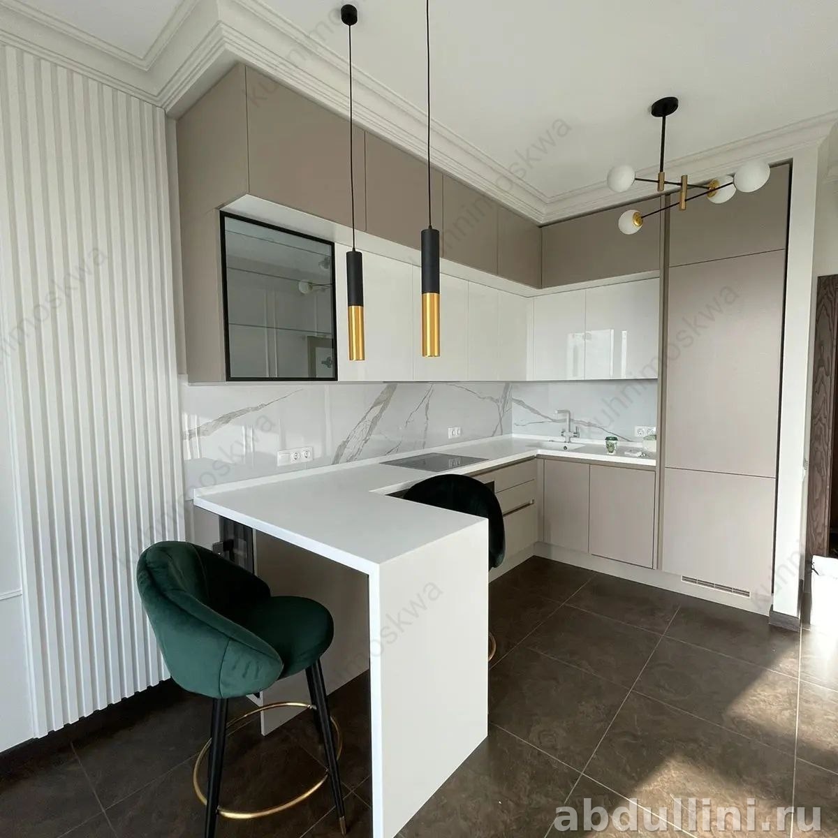 Современные угловые кухни на заказ от производителя из Дагестана