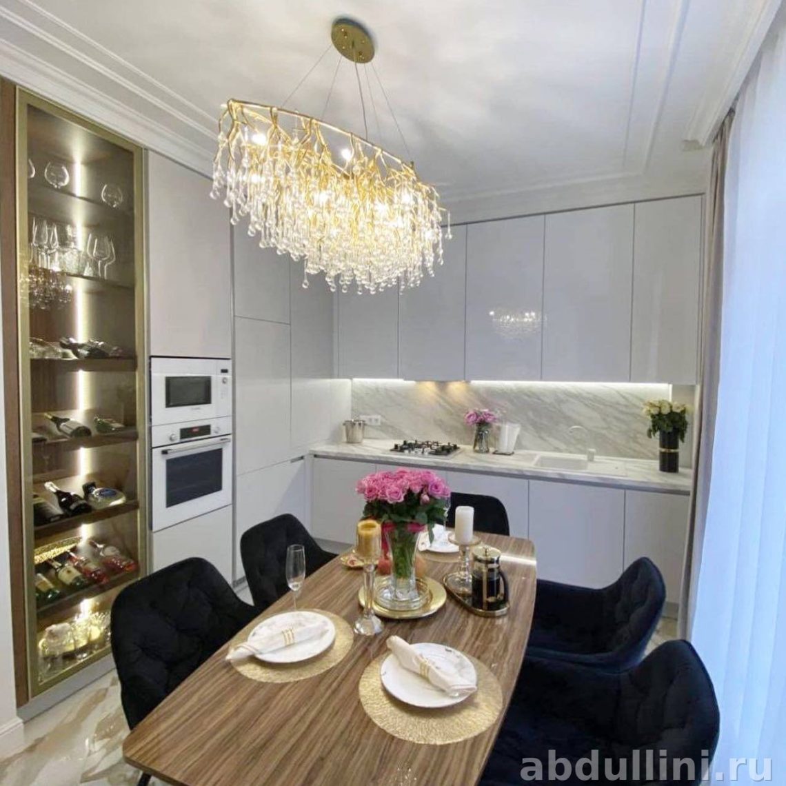 Современные угловые кухни на заказ от производителя из Дагестана — купить в Дагестане