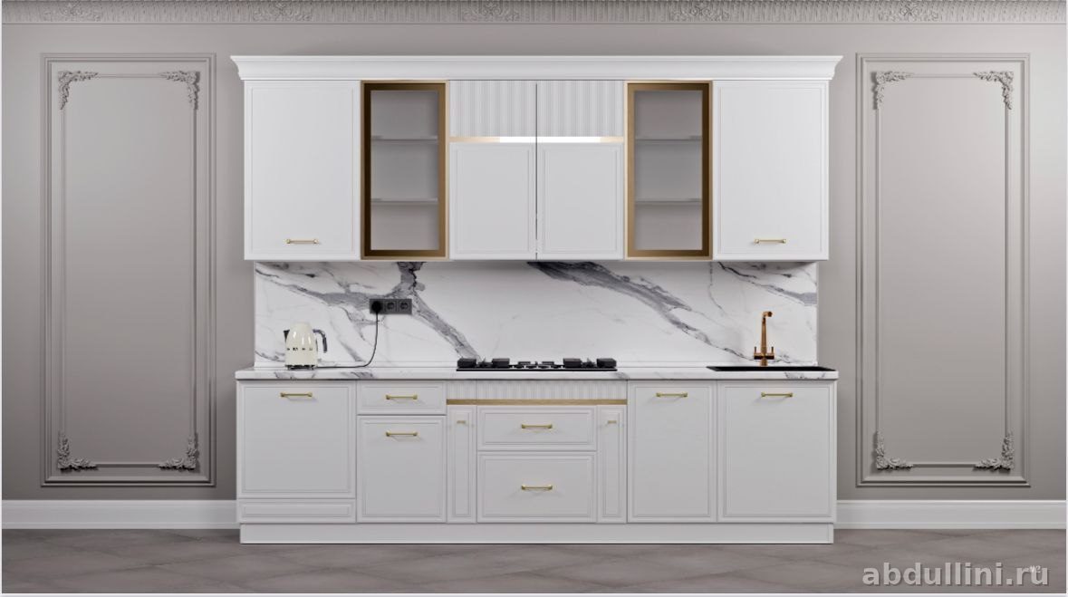 Кухня «МАРАЯ 3» — белая кухня от производителя в Дагестане — купить в Дагестане