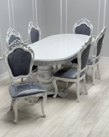 Обеденный комплект Гранд с 6 стульями Мини шейх в Дагестане (6 стульев) — купить в Дагестане — фото 1