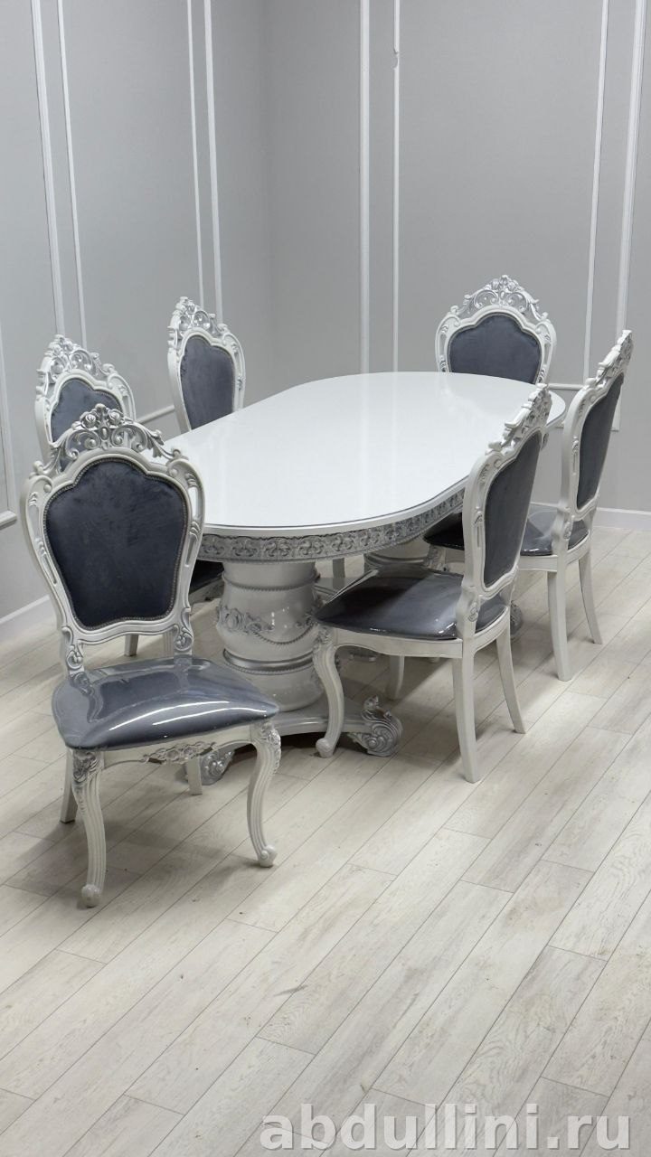 Обеденный комплект Гранд с 6 стульями Мини шейх в Дагестане (6 стульев) — купить в Дагестане — фото 1