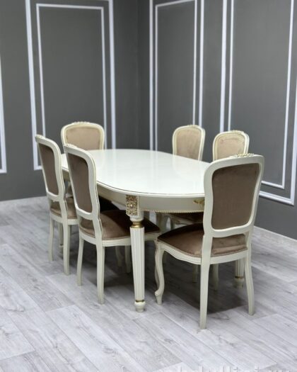 Обеденный комплект 3734: стол Медальон и стулья Мальта другой размер — купить в Дагестане — фото 1
