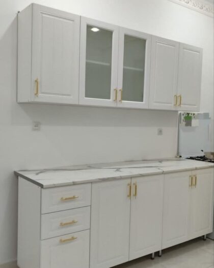 Кухня Арт 3744 — 2 метра, крашенная, белая — купить в Дагестане