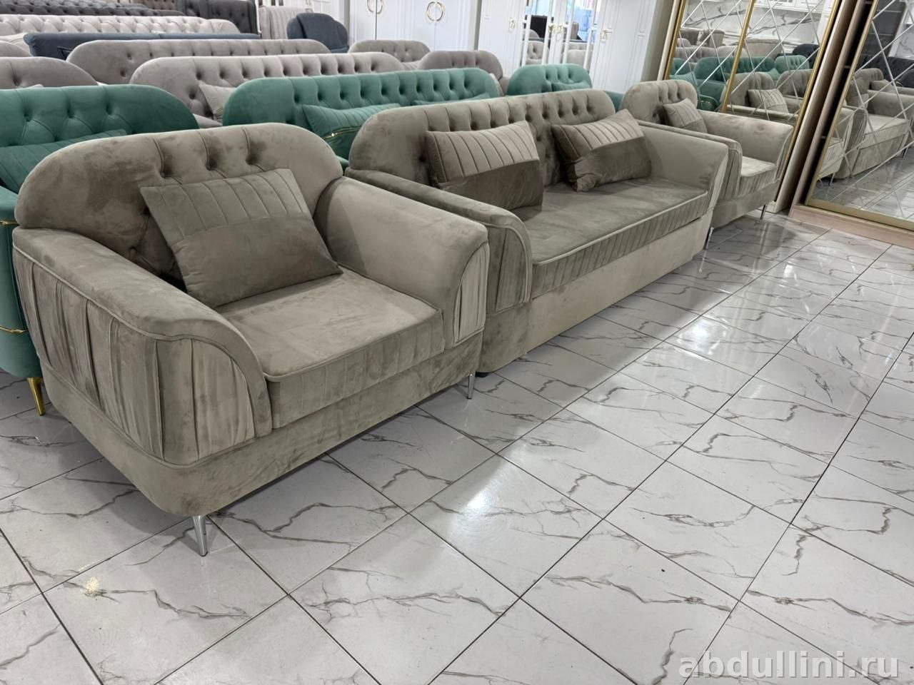 Комплект мягкой мебели Шейх: диван и кресло в Дагестане — купить в Дагестане — фото 1