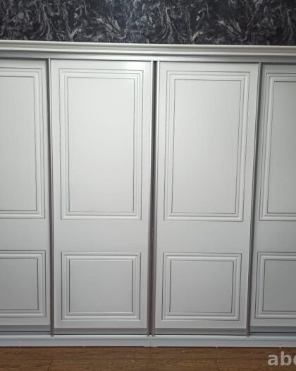 Шкаф-купе «Ниагара» белый с серебром — мебель на заказ в Дагестане — купить в Дагестане