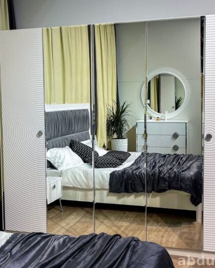 Спальный гарнитур Зара в белом серебре — купить в Дагестане — купить в Дагестане