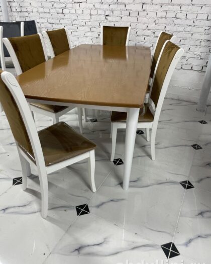 Обеденный комплект 3830: стол раздвижной и 6 стульев — купить в Дагестане — фото 1