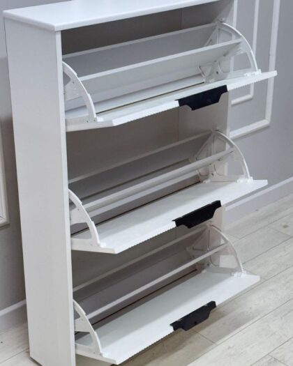 Белый глянцевый шкаф для обуви 71 см – купить в Дагестане — купить в Дагестане