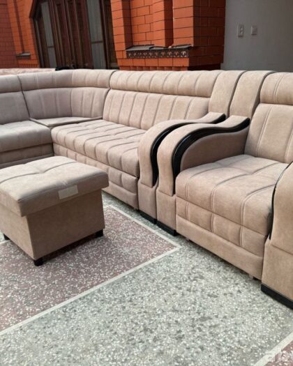 Угловой диван Милена с пуфом — купить в Дагестане — купить в Дагестане