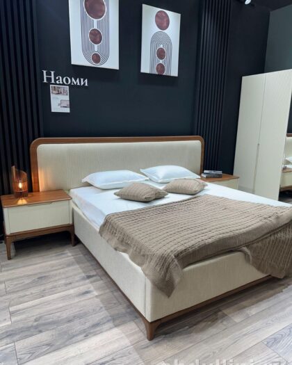 Спальня Наоми: мебель в кремовом и ореховом цвете в Дагестане — купить в Дагестане — фото 1