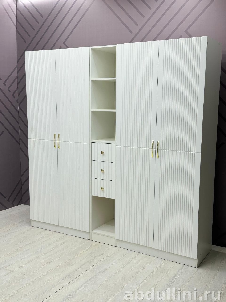 Шкаф модуль 4х 3994 серый и белый — купить в Дагестане — купить в Дагестане