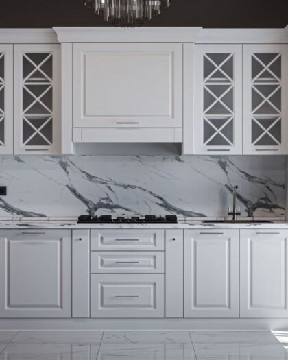 Кухня РИМИНИ 39 в белом цвете — мебель на заказ в Дагестане — купить в Дагестане