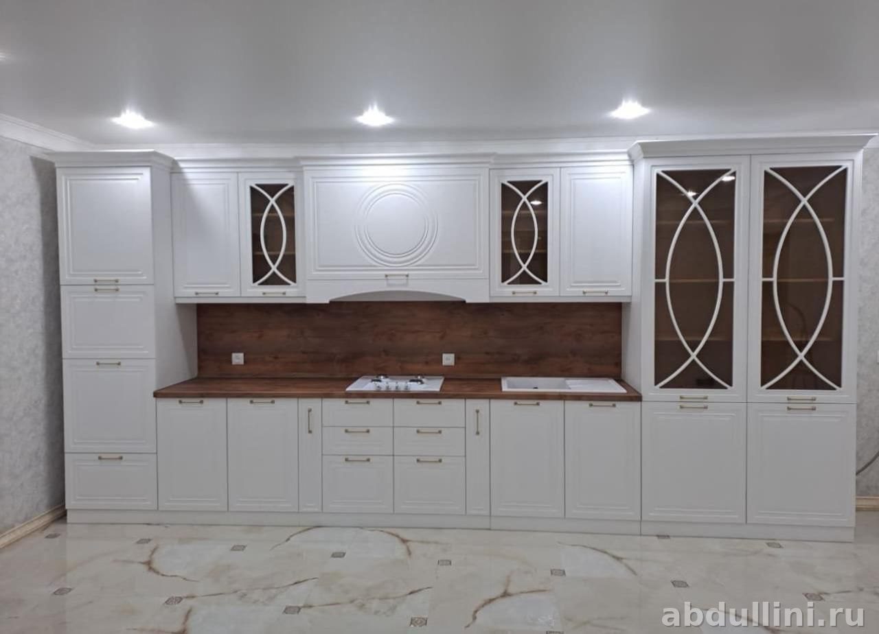 Кухня Амина 4032 — белый кухонный гарнитур в Дагестане — купить в Дагестане