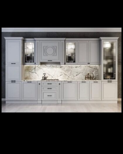 Кухня Лондон 53 шёлк серый — мебель на заказ в Дагестане — купить в Дагестане