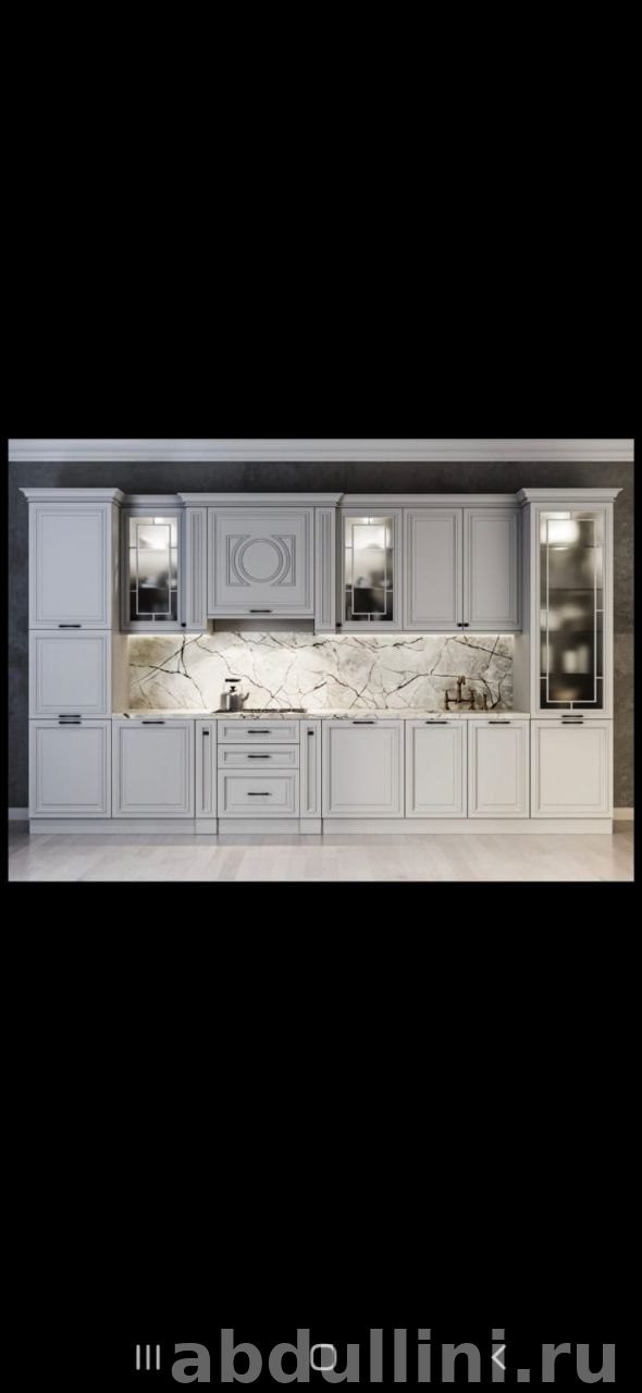Кухня Лондон 53 шёлк серый — мебель на заказ в Дагестане — купить в Дагестане