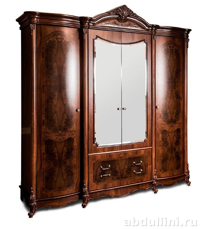 Шкаф Илона 4 дв орех — купить в Дагестане от производителя — купить в Дагестане