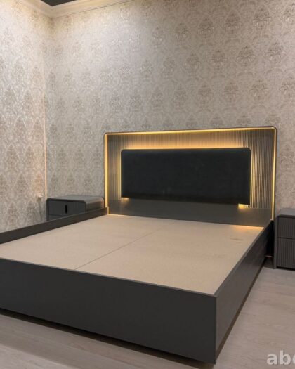 Кровать 4063 с тумбочками в стиле минимализм | Купить в Дагестане — купить в Дагестане — фото 1