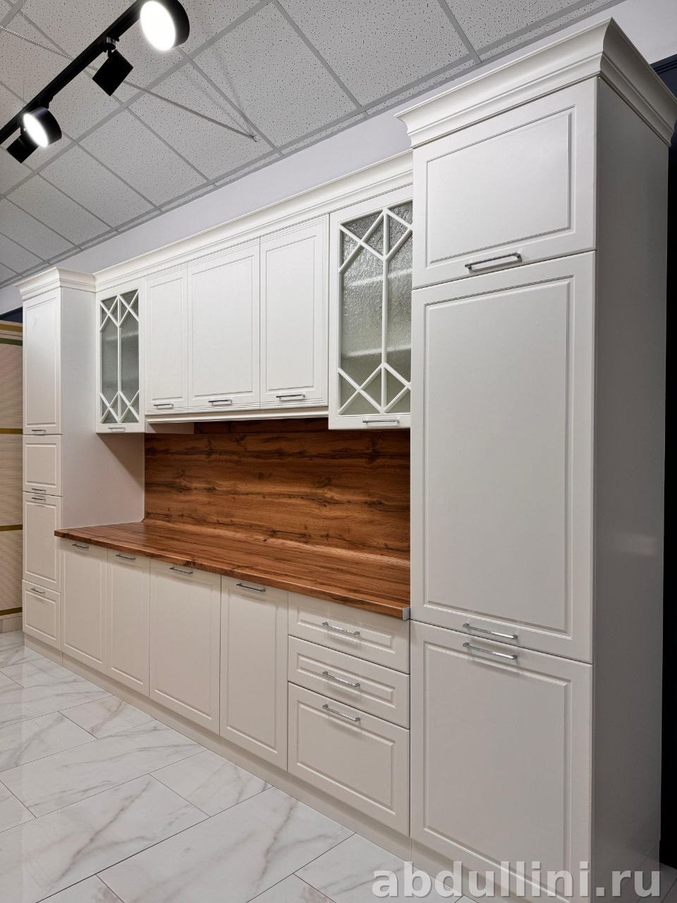 Кухня Кристал в цвете Айвори — мебель на заказ в Дагестане — купить в Дагестане