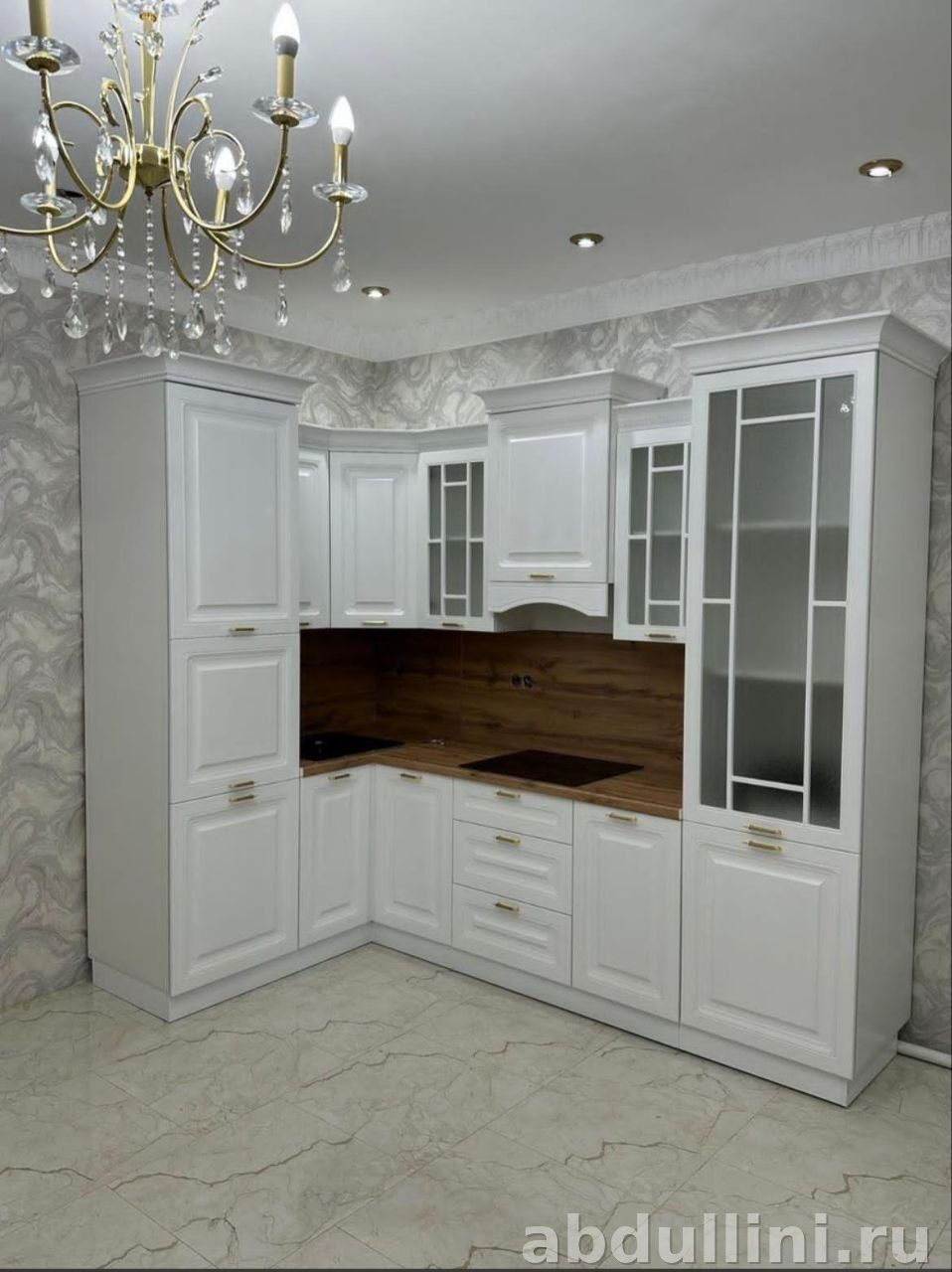 Кухонный гарнитур Амира белый — мебель на заказ в Дагестане