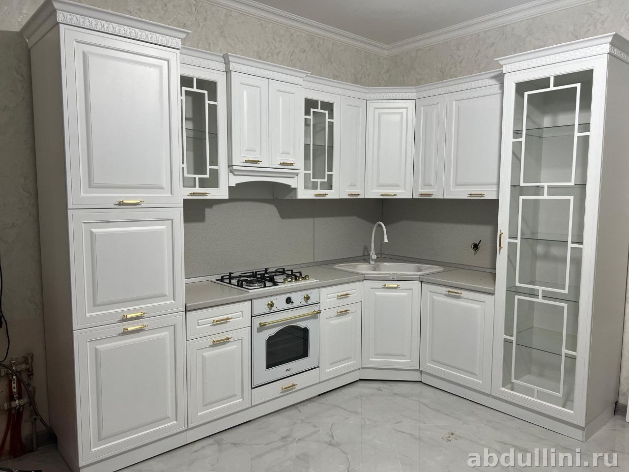 Кухонный гарнитур 4104 белый неоклассика — купить в Дагестане — купить в Дагестане