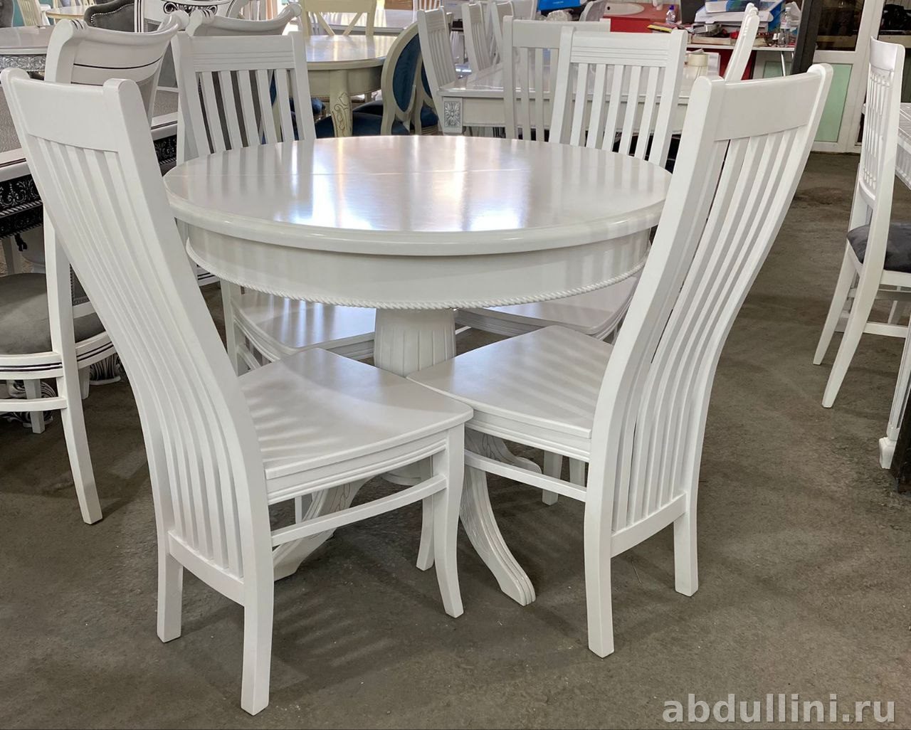 Круглый раскладной стол с 4 стульями — купить в Дагестане (4 стула) — купить в Дагестане