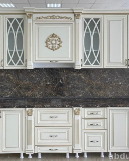 Кухня «АФИНА» в бежевом цвете — производство Дагестан бежевый цвет — купить в Дагестане