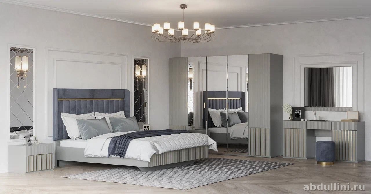 Спальня "Сидея" 5 дв серая — купить в Дагестане (серая) — купить в Дагестане