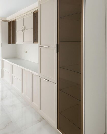 Кухня «КАРАТ» кашемир/серебро 4600 мм в Дагестане — купить в Дагестане