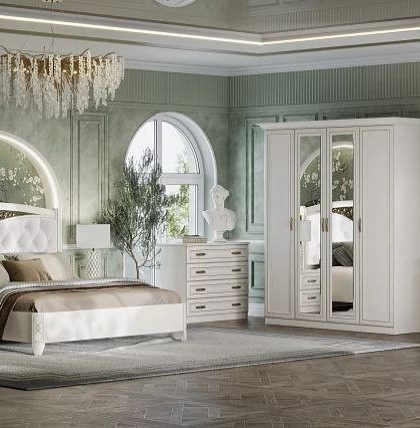 Спальня «Оливия» 4х в стиле неоклассика — купить в Дагестане — купить в Дагестане — фото 1