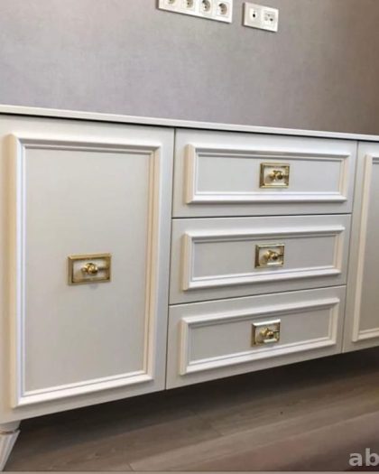 Комод Виктория белый с золотой патиной купить в Махачкале