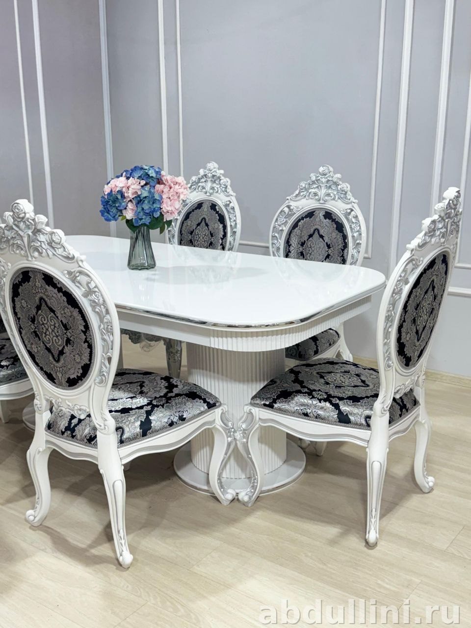 Стол «Тик Так» и стулья «Версаль» — мебель в неоклассическом стиле — купить в Дагестане