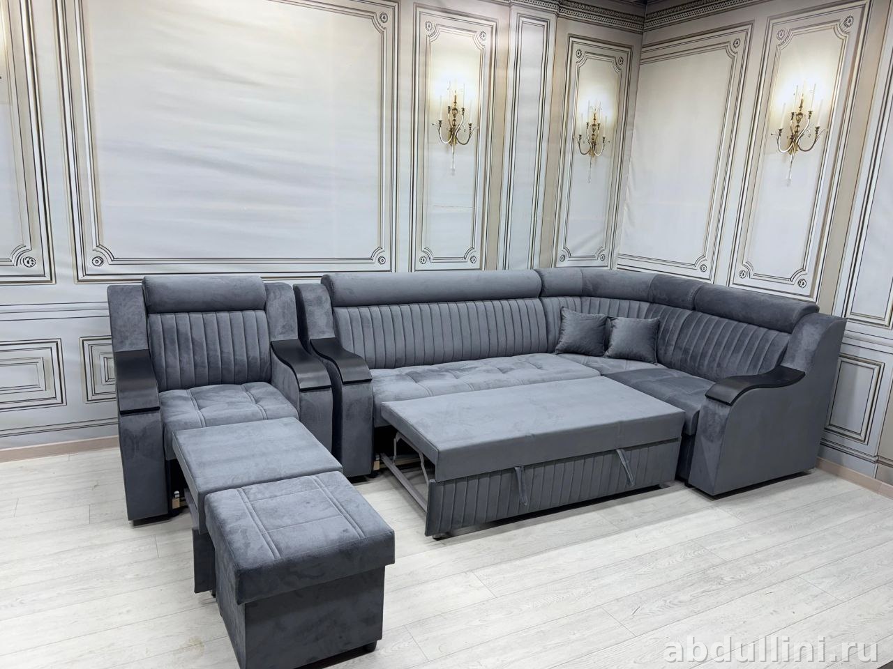 Угловой диван «Мишель» с пуфиком купить в Махачкале — купить в Дагестане — фото 2