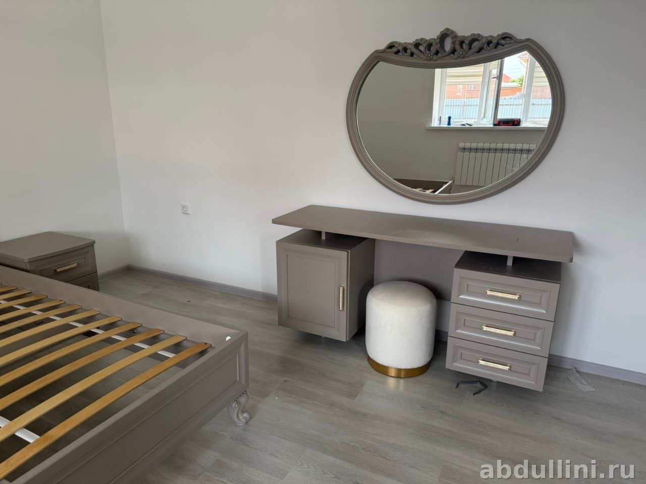 Спальный гарнитур «Мокко Люкс» серый матовый купить в Махачкале — изображение 2