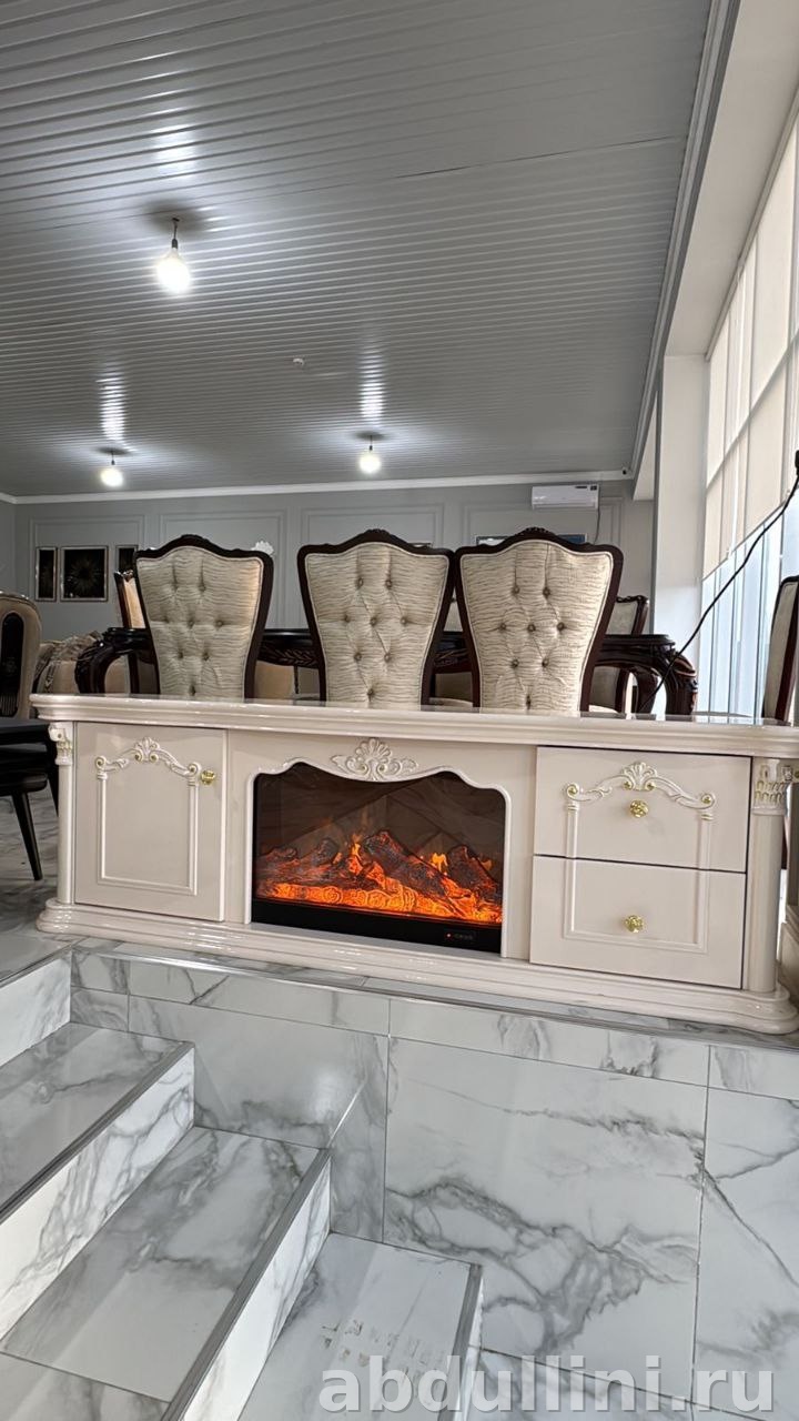 Тумба с камином в современном стиле купить в Махачкале — купить в Дагестане — фото 1