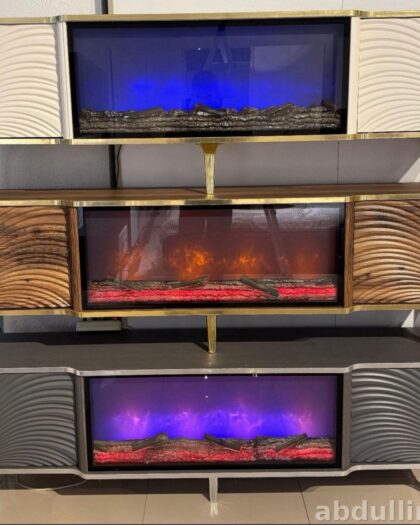 Тв тумба Альмира с камином — купить в Дагестане — купить в Дагестане