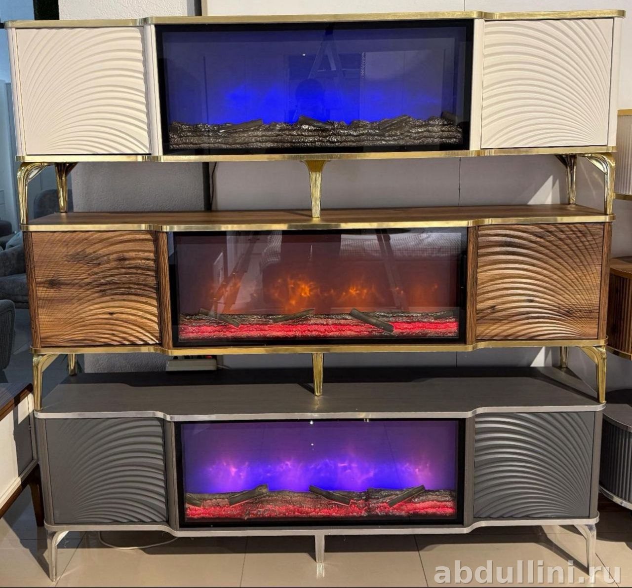 Тв тумба Альмира с камином — купить в Дагестане — купить в Дагестане