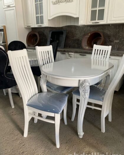 Стол раскладной 120/160 с 4 стульями — купить в Дагестане (4 стула) — купить в Дагестане