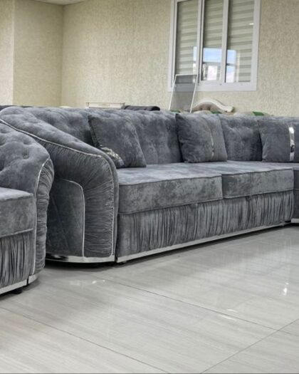 Угловой диван АСТРА в сером цвете — купить в Дагестане (серый) — купить в Дагестане — фото 1