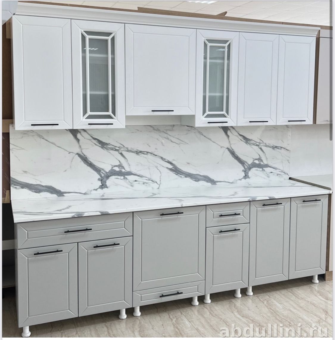 Кухня Астра 2.6 метра с мраморной столешницей в Дагестане — купить в Дагестане
