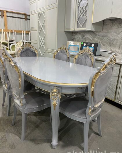 Комплект мебели 157: стол и стулья в стиле неоклассика в Дагестане — купить в Дагестане