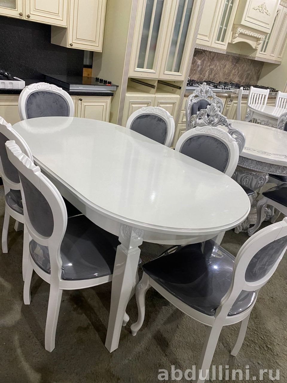 Овальный обеденный стол и стулья купить в Дагестане (овальный) — купить в Дагестане
