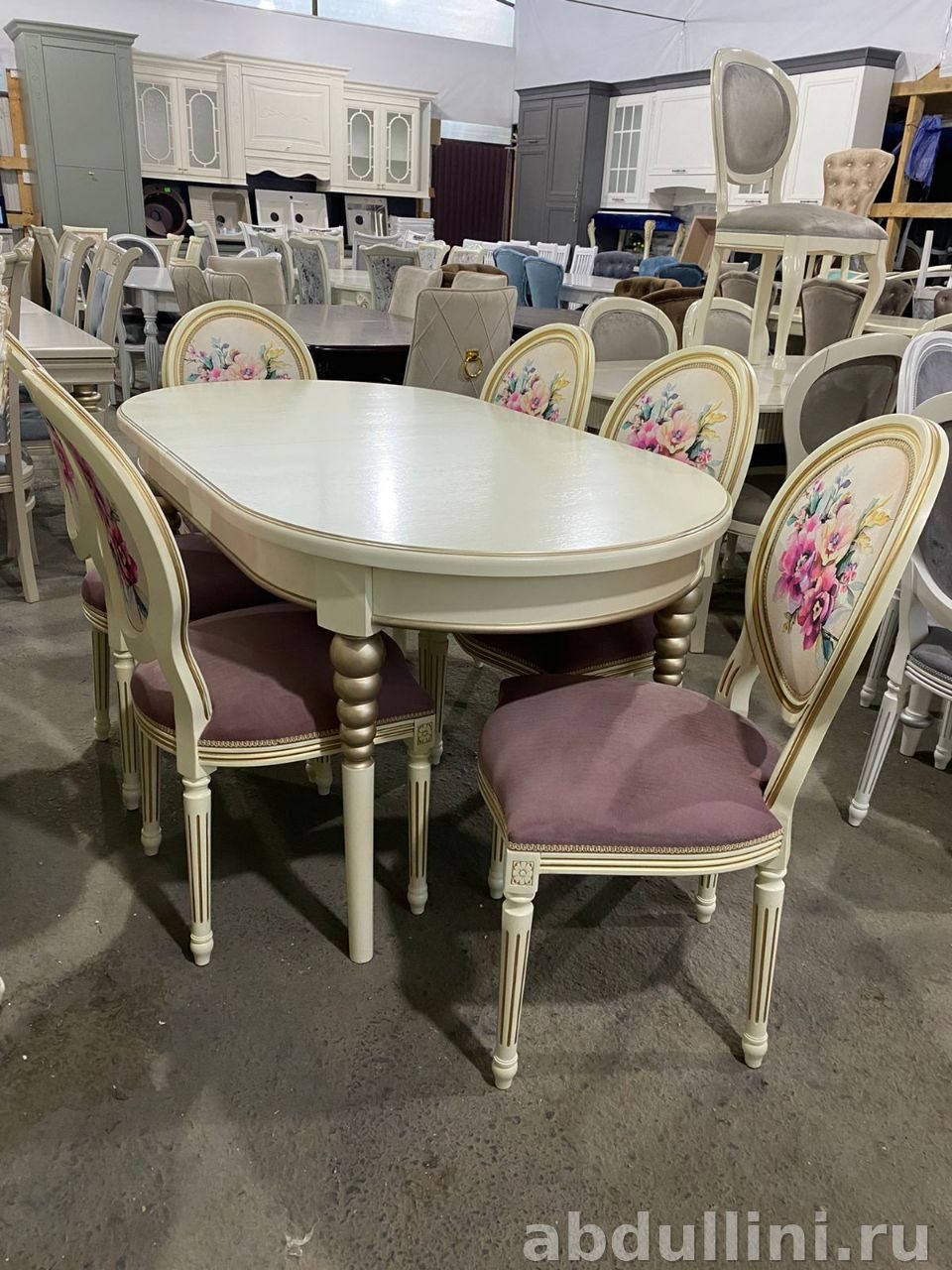 Обеденный стол раскладной 185 с 6 стульями в Дагестане — купить в Дагестане