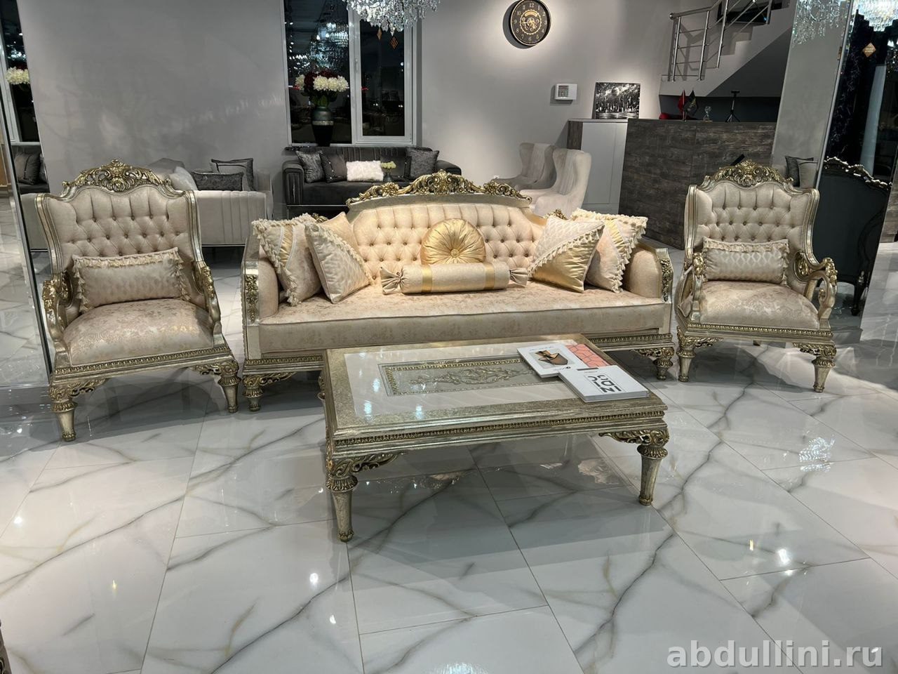 Купить комплект мебели Madrid в Дагестане — диван, кресла, столик — купить в Дагестане — фото 1