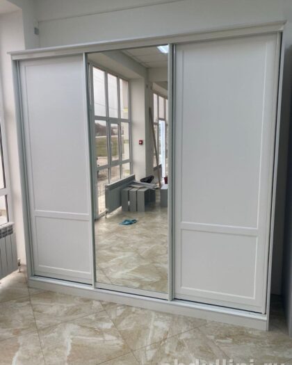 Шкаф-купе белый с зеркалом — купить в Дагестане — купить в Дагестане