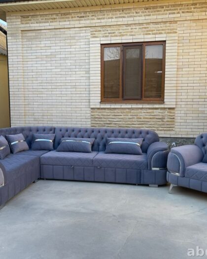 Угловой диван и кресло 461 — мебель на заказ в Дагестане — купить в Дагестане — фото 1