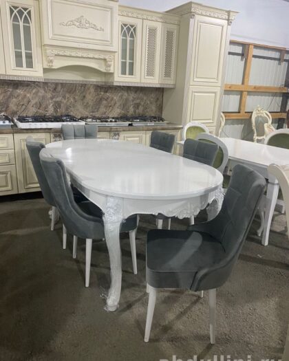 Раскладной стол 487 с 5 стульями — купить в Дагестане (6 стульями) — купить в Дагестане