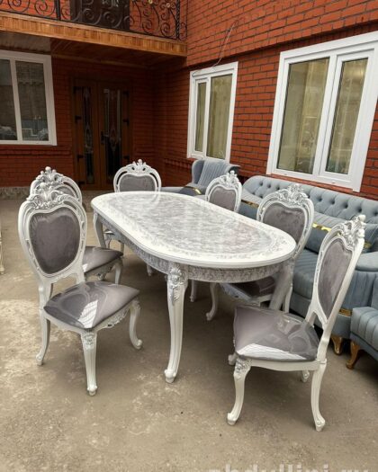 Раздвижной стол 510 и стулья в стиле неоклассика — купить в Дагестане (510) — купить в Дагестане