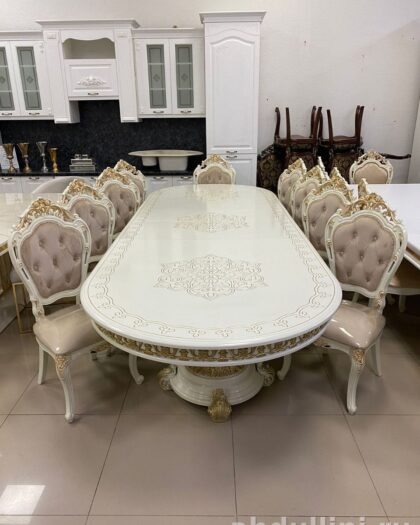 Обеденный стол Султан 570 и стулья Мини-Шейх купить в Дагестане (570 см) — купить в Дагестане — фото 1